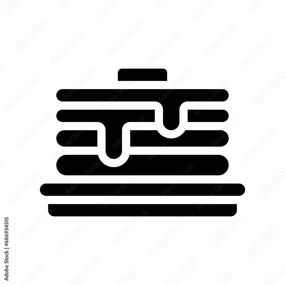 pancake glyph icon