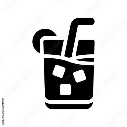 lemonade glyph icon