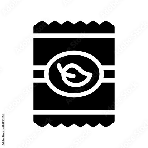 tea bag glyph icon