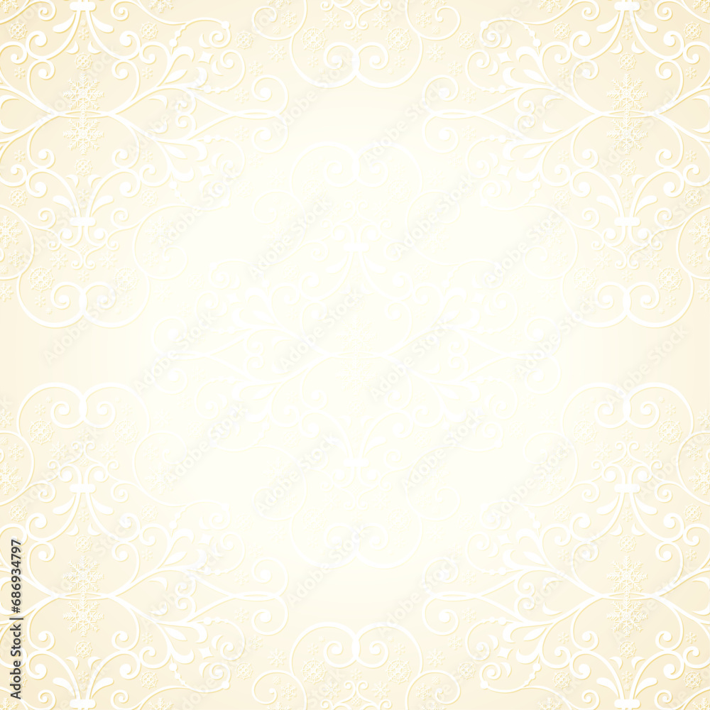 Vector decorative pastel color background with ethnic design