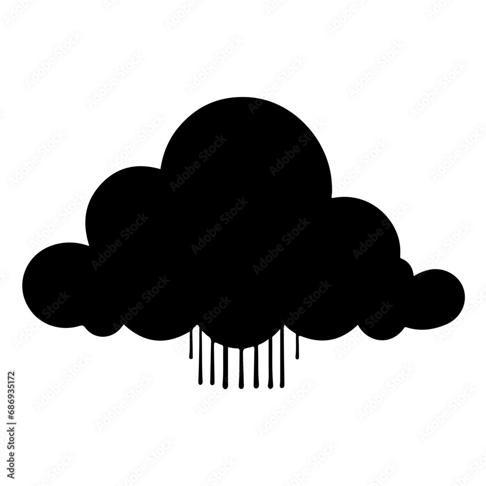 Simple Icon Illustration of Cloud. SVG Vector Simple Icon Illustration of Cloud. SVG Vector