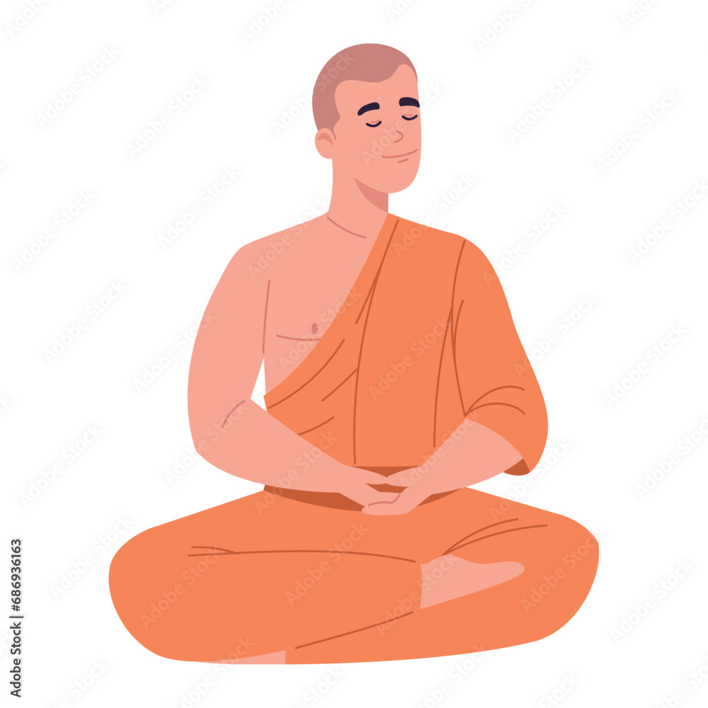 buddhist monk character buddhist monk character