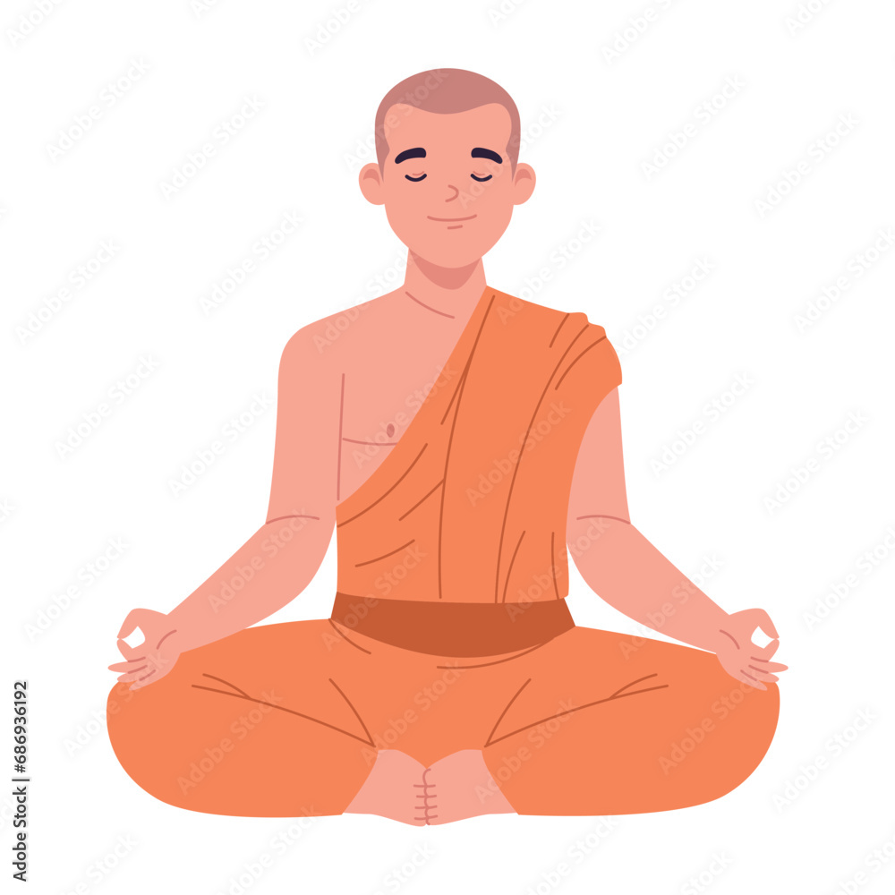 buddhist monk in lotus pose buddhist monk in lotus pose