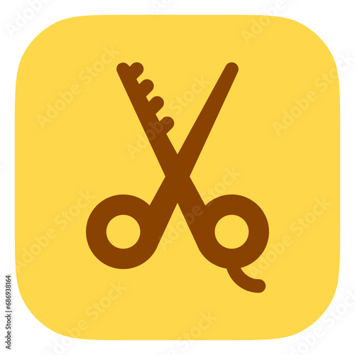 Editable shears vector icon. Barbershop, lifestyle, grooming. Part of a big icon set family. Perfect for web and app interfaces, presentations, infographics, etc
