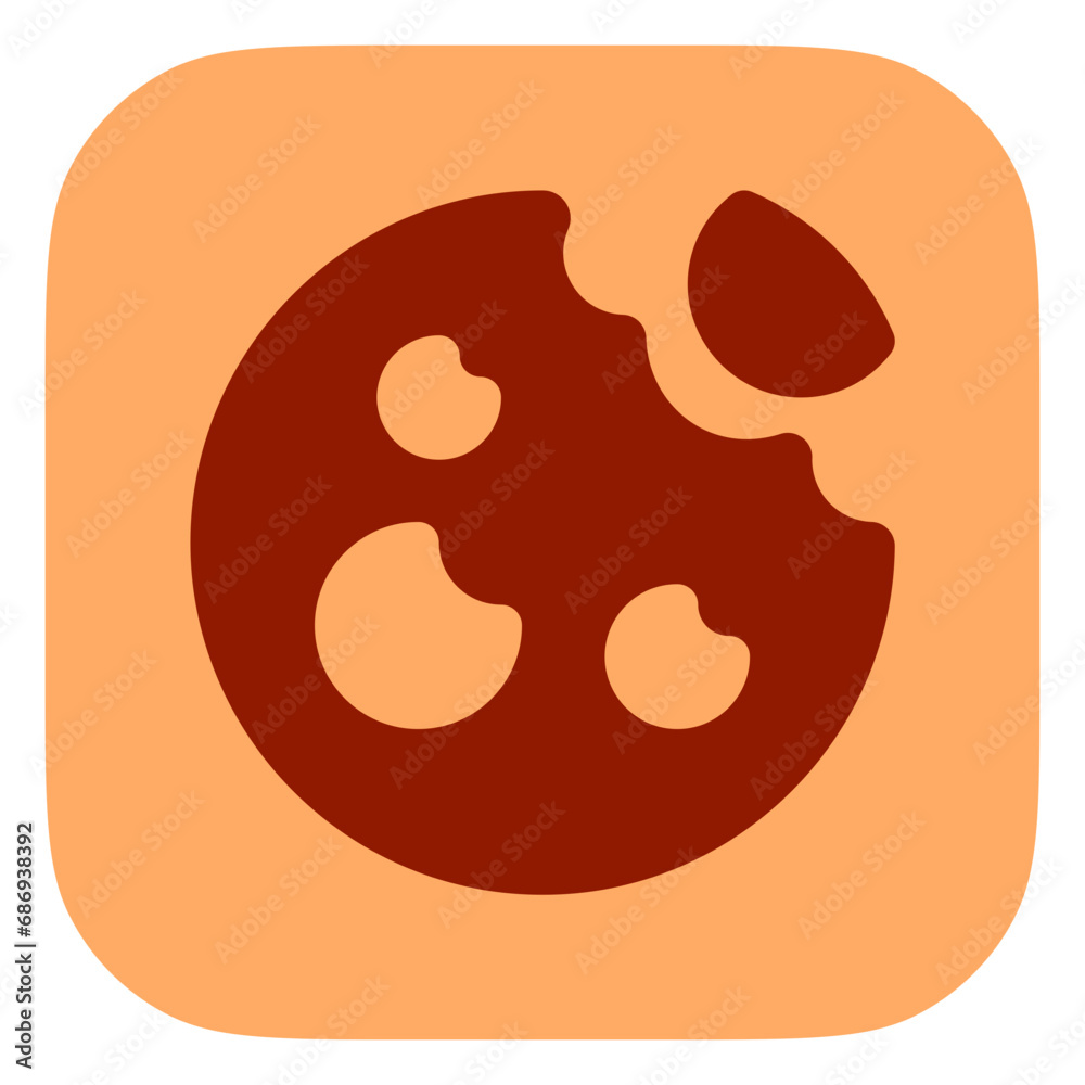 Editable choco chip cookie vector icon. Bakery, cooking, food. Part of a big icon set family. Perfect for web and app interfaces, presentations, infographics, etc Editable choco chip cookie vector icon. Bakery, cooking, food. Part of a big icon set family. Perfect for web and app interfaces, presentations, infographics, etc