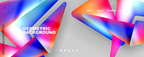 Creative geometric modern background template