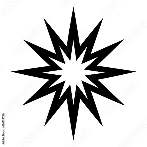 spark Icon Illustration. Vector SVG