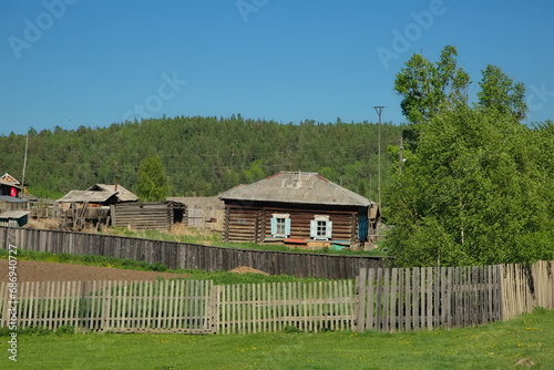 Siberian village in the Baikal region.