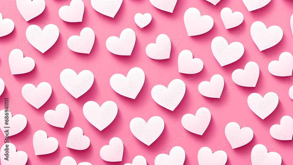 seamless pattern with hearts