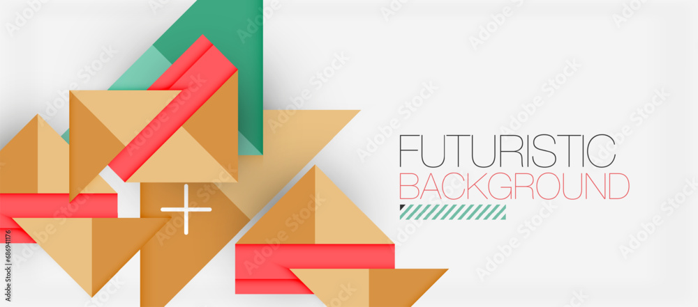 Creative geometric modern background template