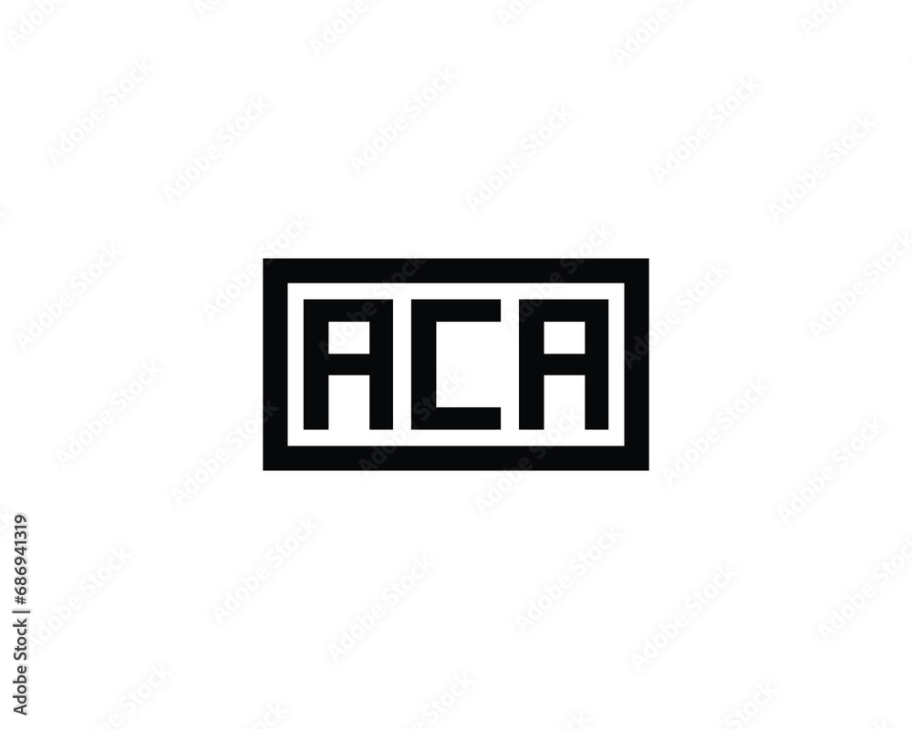 ACA logo design vector template