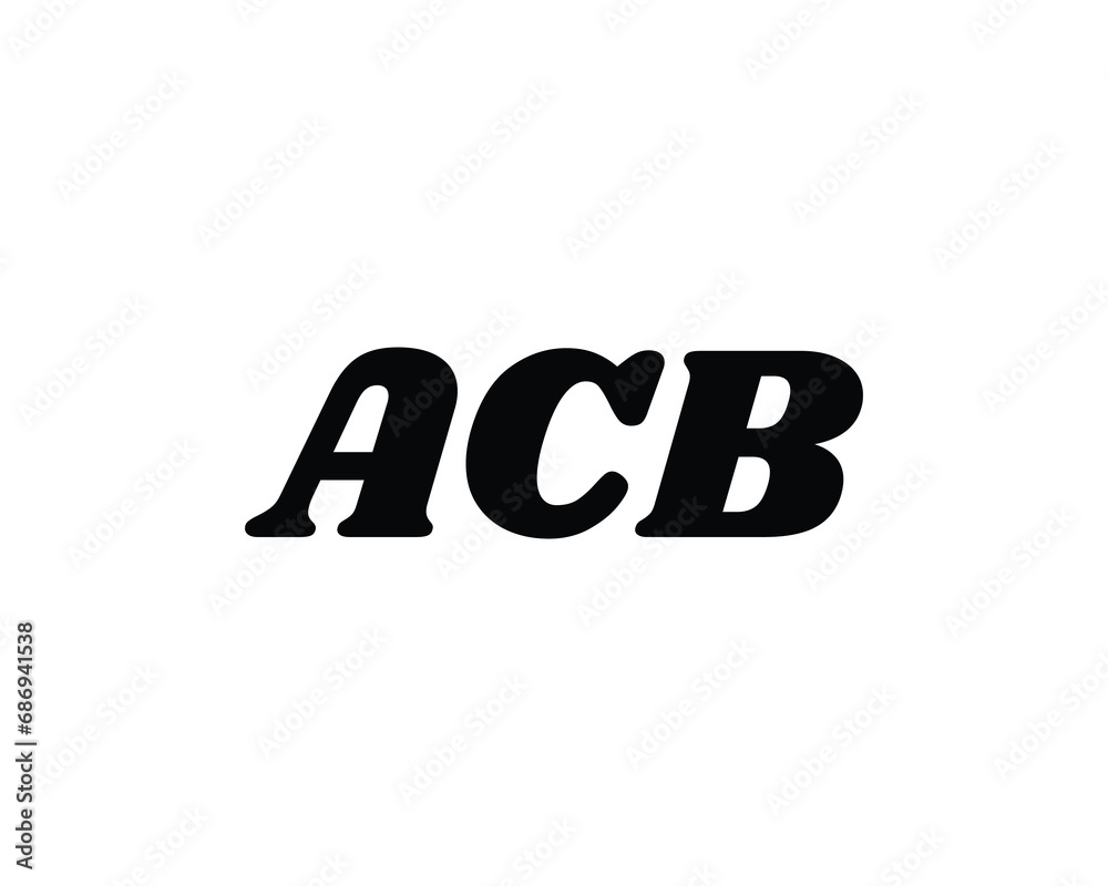 ACB logo design vector template ACB logo design vector template