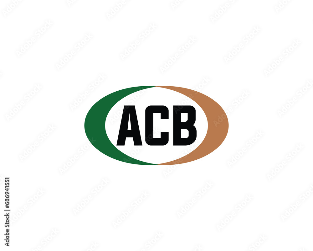ACB logo design vector template ACB logo design vector template