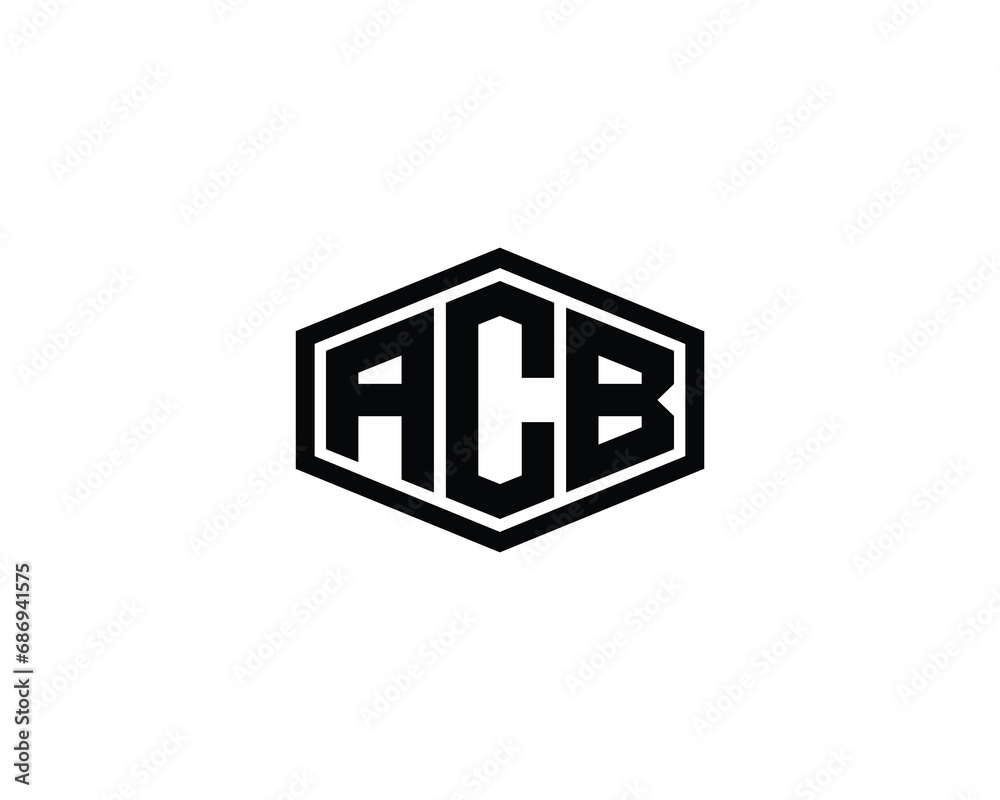 ACB logo design vector template ACB logo design vector template