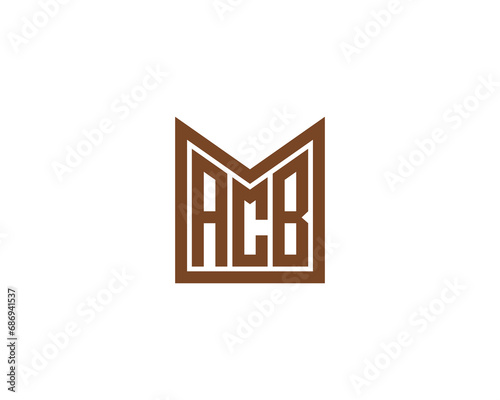 ACB logo design vector template photo