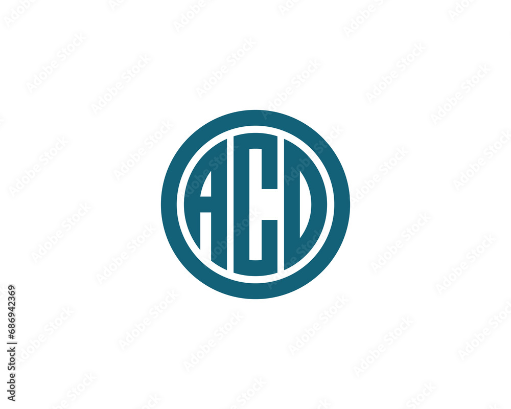 ACD logo design vector template ACD logo design vector template