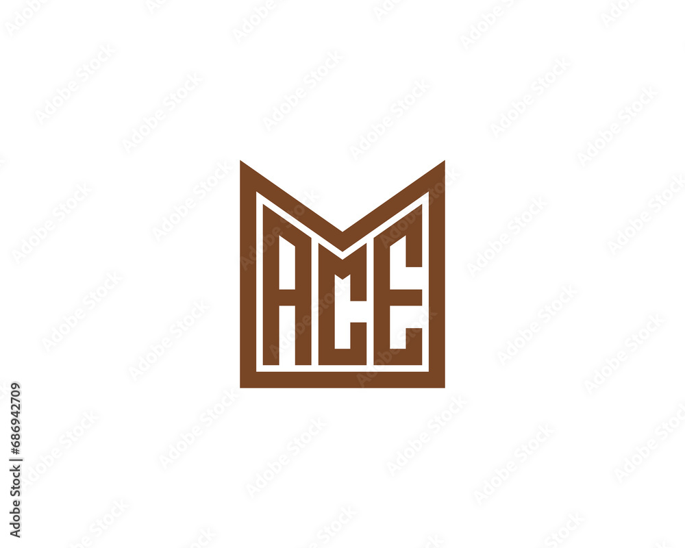 ACE logo design vector template ACE logo design vector template