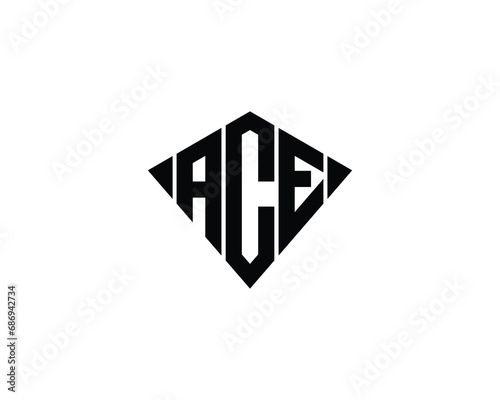 ACE logo design vector template