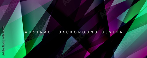 Creative geometric modern background template