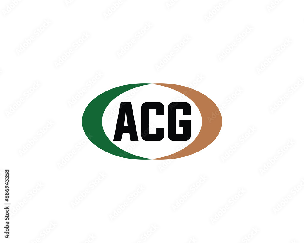 ACG logo design vector template