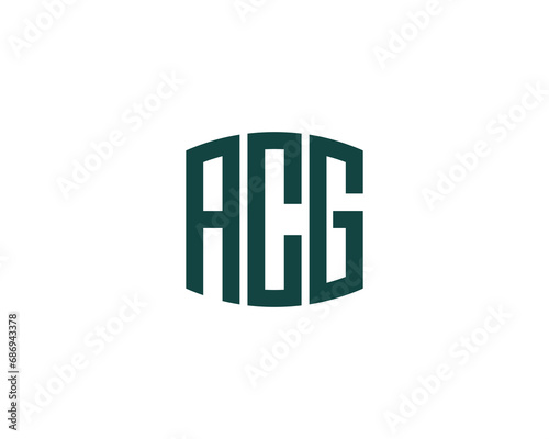 ACG logo design vector template photo