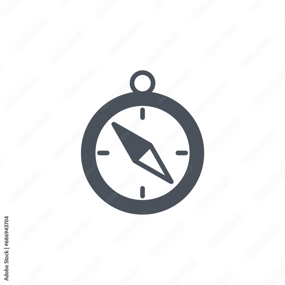 Vector sign of the compass symbol isolated on a white background. icon color editable. Vector sign of the compass symbol isolated on a white background. icon color editable.