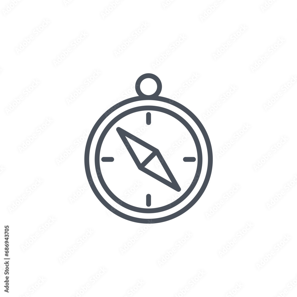 Vector sign of the compass symbol isolated on a white background. icon color editable. Vector sign of the compass symbol isolated on a white background. icon color editable.