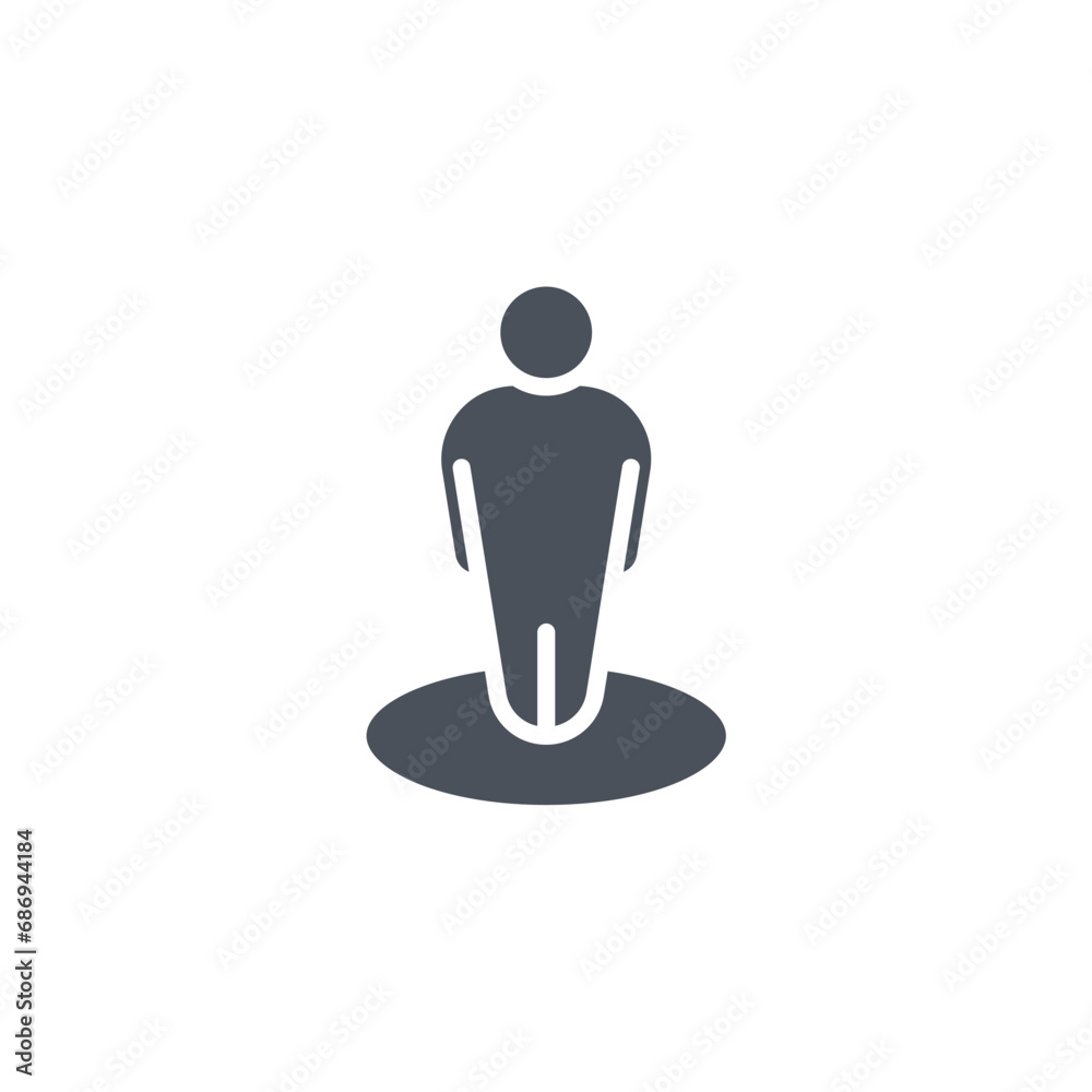 Vector sign of the you are here symbol isolated on a white background. icon color editable. Vector sign of the you are here symbol isolated on a white background. icon color editable.