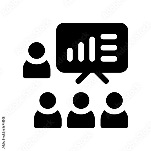 training glyph icon