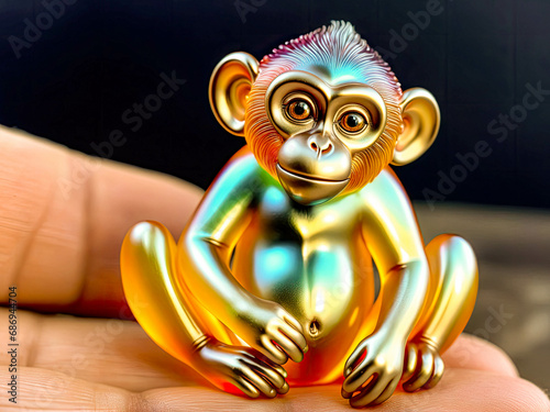 A picture of an orangutan in a jungle