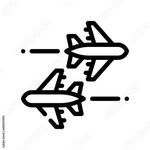 planes line icon