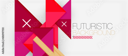 Triangle Vector Background Illustration For Wallpaper, Banner, Background, Card, Book Illustration, landing page