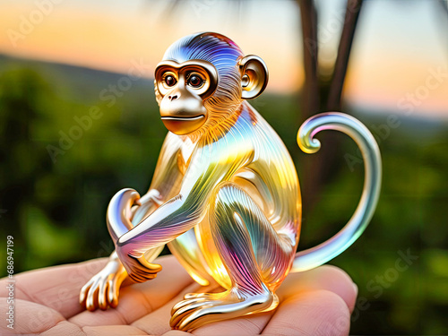 A picture of an orangutan in a jungle