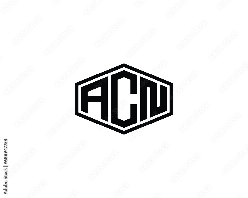 ACN logo design vector template