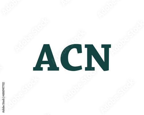 ACN logo design vector template