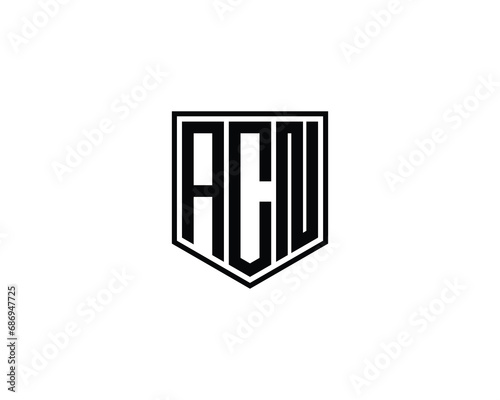 ACN logo design vector template