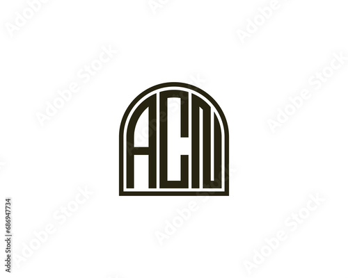 ACN logo design vector template