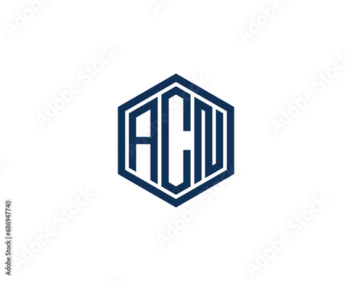 ACN logo design vector template