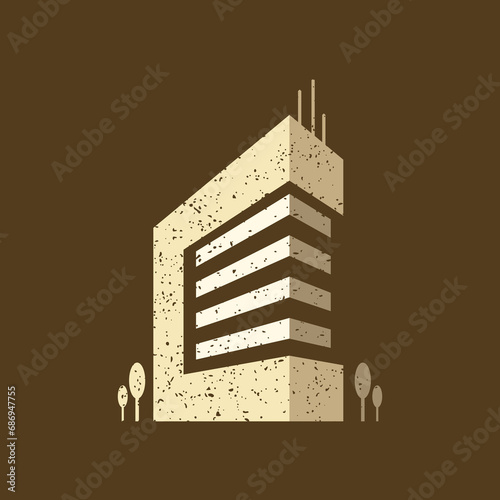 Simple and attractive building logo