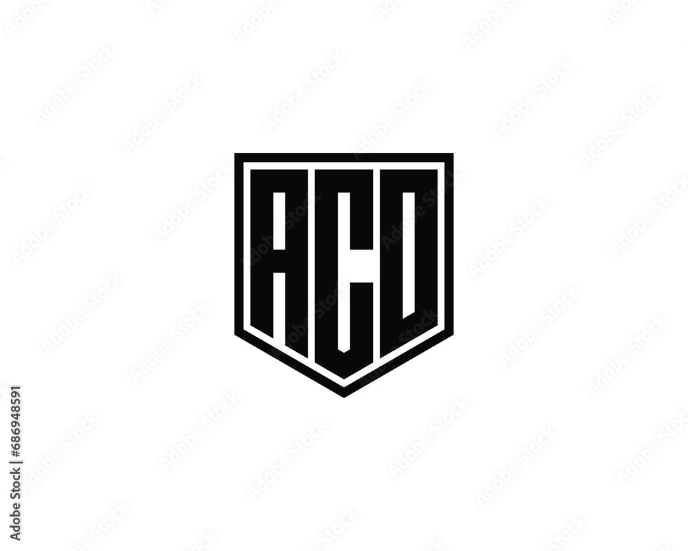 ACO logo design vector template