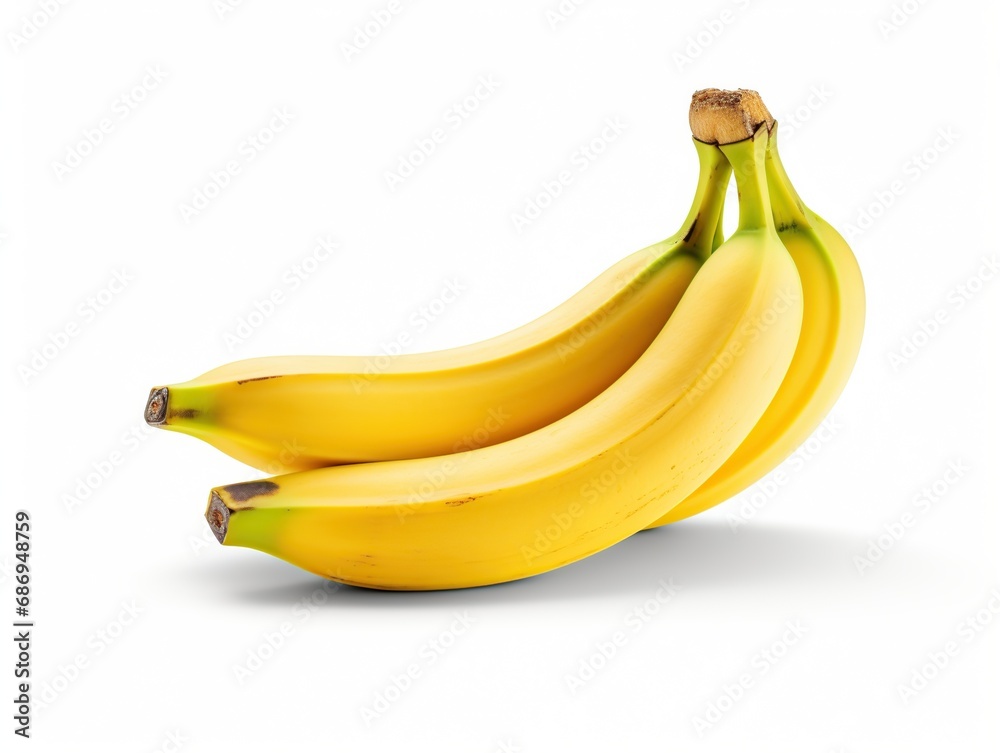 Fresh banana fruit isolated on white background Fresh banana fruit isolated on white background