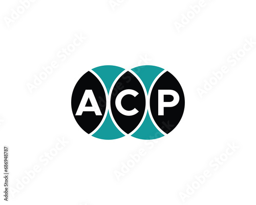 ACP logo design vector template