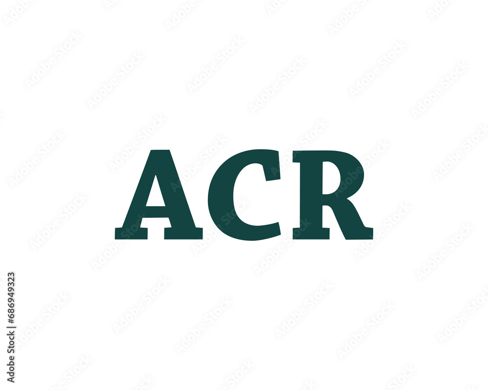 ACR logo design vector template