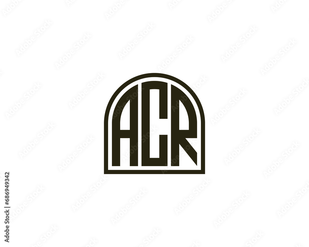 ACR logo design vector template ACR logo design vector template