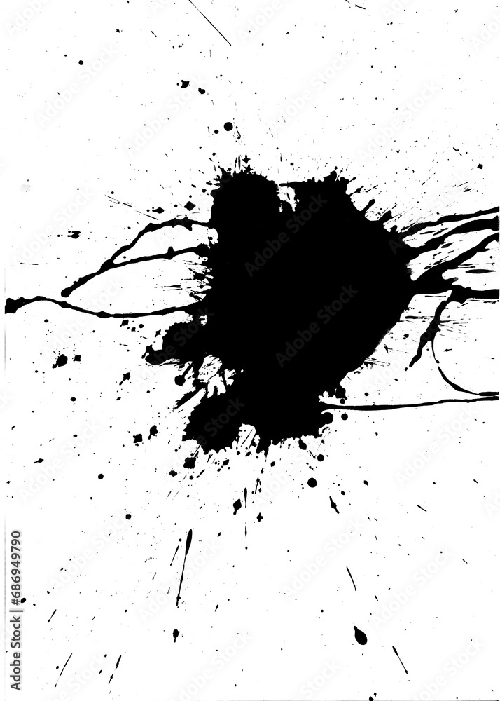 Digital png illustration of black abstract shape on transparent background