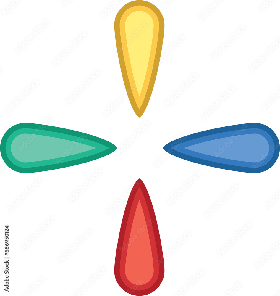 Digital png illustration of fur colourful drops on transparent background Digital png illustration of fur colourful drops on transparent background