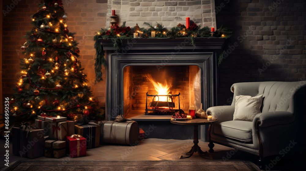 Christmas indoor background