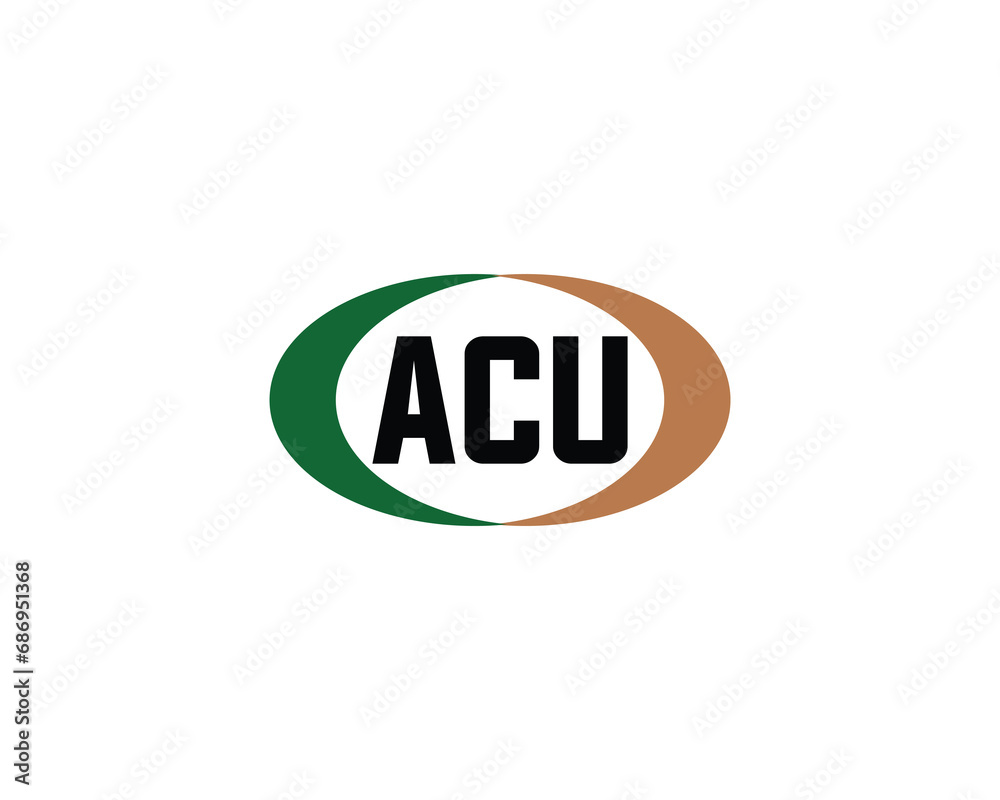 ACU logo design vector template ACU logo design vector template