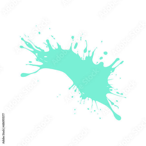 Colorful Vector Illustration of  Water Splash