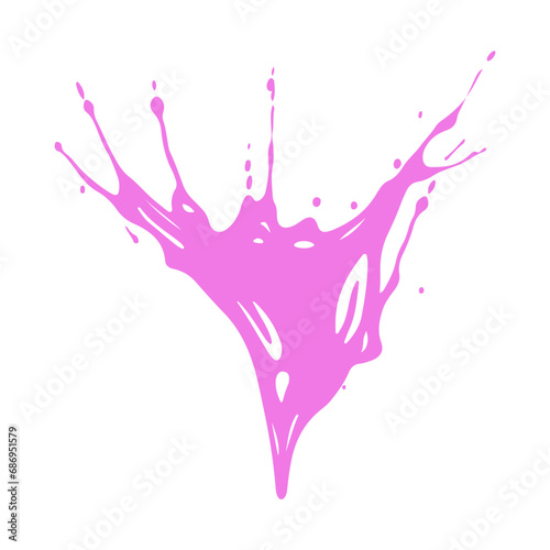 Colorful Vector Illustration of  Water Splash